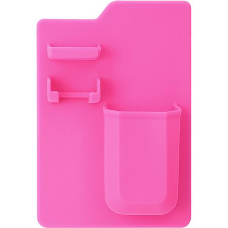 Support Pour Brosse À Dents - Support Adhésif En Silicone Pour Salle De Bain - Pour Miroir Carrelage Verre - Avec Orifice De Drainage - 1 Pièce (1/5)