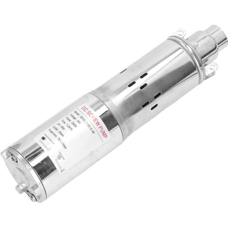 Pompe solaire submersible de 40 m de hauteur de refoulement, moteur à balais en cuivre pour puits profonds, 24 V CC, 260 W (1/5)