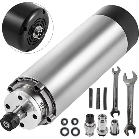 Mophorn Motor de husillo refrigerado por aire de 1,5 KW y 2220 V para aplicaciones de fresado y grabado CNC