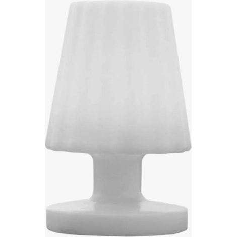 Lumisky – Lampe à poser rechargeable sans fil LED 100 lumens – Blanc chaud – Autonomie 8h – Protection IP44 – Dimensions 13 x 22 cm