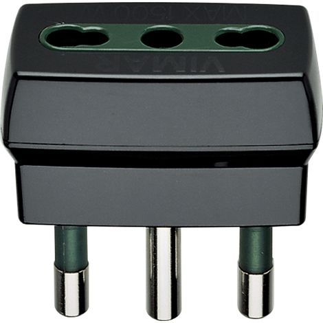 VIMAR - 00300 Adattatore S17 + P17/11 nero