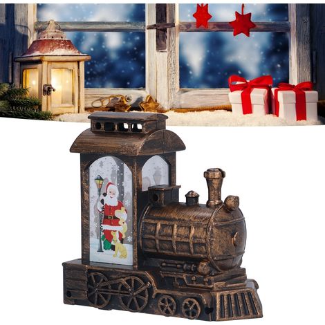 Guirlandes lumineuses de Noël, veilleuses de train de Noël, phares de train lumineux à LED, guirlandes lumineuses décoratives créatives pour un cadeau d'anniversaire ou de Noël, guirlandes lumineuses (1/5)