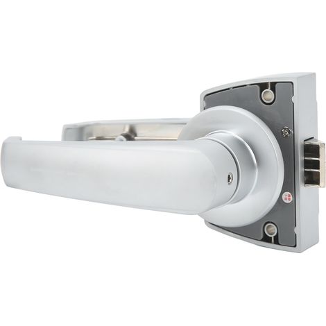 Serrure de porte de salle de bain en alliage d'aluminium pour portes de 30 à 35 mm d'épaisseur. Convient pour camping-cars, bateaux, immeubles de bureaux, appartements et entrepôts. (1/5)