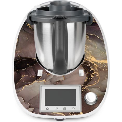 Stickers Thermomix TM5 - Effet Marbré - Adhésif MAT (1/2)