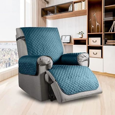1 Housse pour fauteuil inclinable, Matelassée imperméable, Coton, Protection canapé, Salon (1/4)