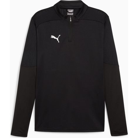 Puma Teamfinal Trainingsshirt mit 1/4-Reißverschluss, Herren, schwarz, 65855103, Größe M (1/5)