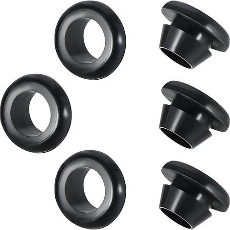 20 Piezas de Ojales de Goma, Tapones de Goma, Pasacables de Goma, para Proteger Cables y Alambres, ID 18mm Diámetro de Montaje 22mm (1/5)