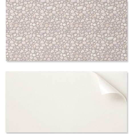 Panel de vinilo autoadhesivo para decoraci贸n de paredes de oficina, 100 x 50 cm, con estampado de piedra.