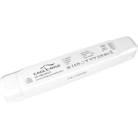Alimentatore Trasformatore Lungo Sottile 24V 150W 6,25A Con Carcassa In Plastica Eaglerise LS-150-24 LI (1/2)