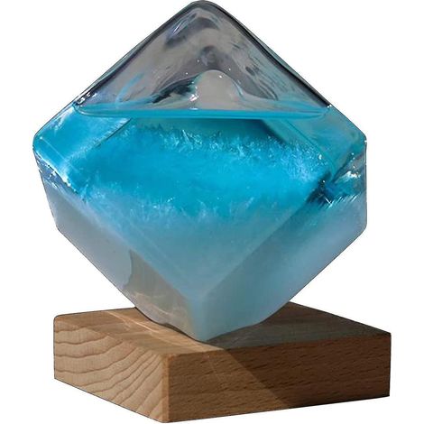 Barómetro de vidrio para tormentas, cubo de agua, pronóstico del tiempo, botella decorativa de escritorio - hao (1/3)