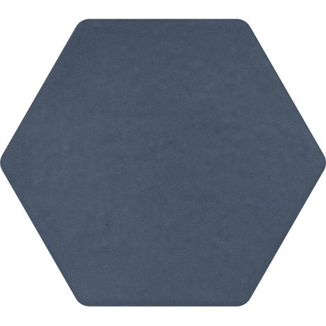 Aelle - Carrelage sol / mur hexagonal bleu foncé 17x15 cm MINIMA8.6 BLU - Vendu par boîte de 0.57 m² (1/3)