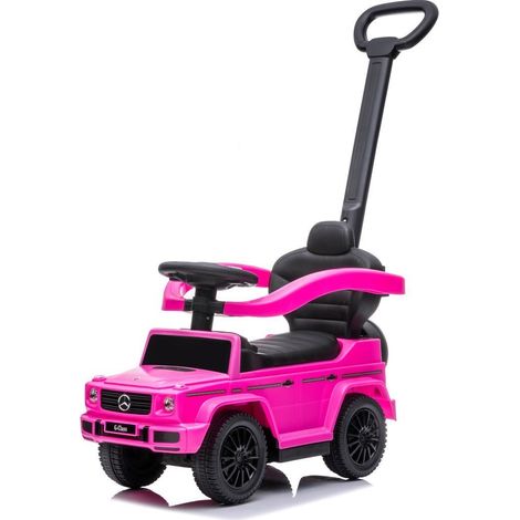 Voiture électrique pour enfant avec pousseur Mercedes Benz Classe G fuchsia (1/5)