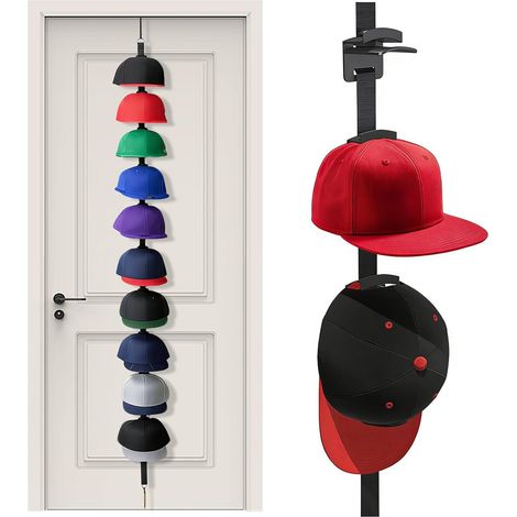 de porte pour casquettes Rangement double face et sécurisé À