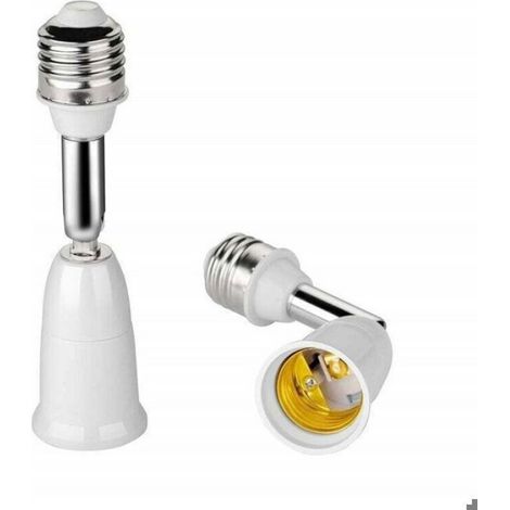 Lot de 2 adaptateurs d'extension de douille d'ampoule E26/E27 à 180 degrés, culot E26/E27 à E26/E27 à base moyenne réglable Femeo (1/3)
