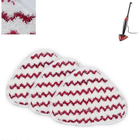 Lot de 3 recharges pour balai vapeur Vileda Power Pad, housses en microfibre : nettoyeur vapeur à jet chaud Vileda (1/5)