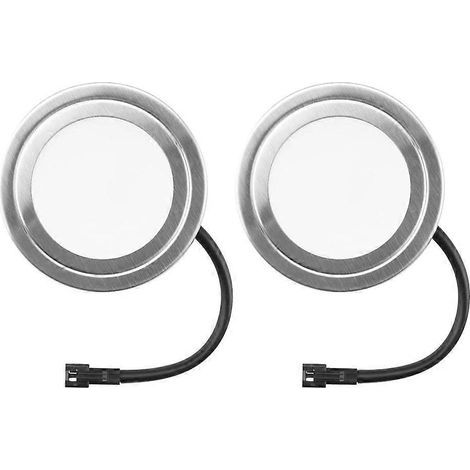 Lot de 2 lampes LED blanches pour hottes de cuisine, 12 V CC, 1,5 W, avec douille SM, pour meubles creux.- (1/5)