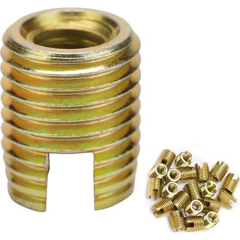 20 inserts de vis autotaraudeuses en acier au carbone galvanisé (Type 302) (1/5)