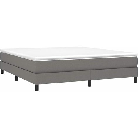 Struttura Letto a Rete a Molle Grigio Scuro 180x200 cm Tessuto vidaXL