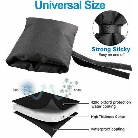 Couvercle de Protection pour Robinet Extérieur - Tissu Oxford 210D - Imperméable Antigel - Universel - 23 x 15 x 4 cm (1/4)
