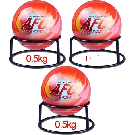 Boule d'Extincteur, 0,5 kg, 11 cm de Diamètre, Activation Automatique à 70°C, Efficace pour 1,2 m³, Éteint en 3 Secondes (1/5)