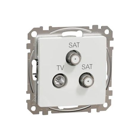 Toma antena Schneider Electric SEDNA DESIGN 4 dB 3 salidas (1/3)