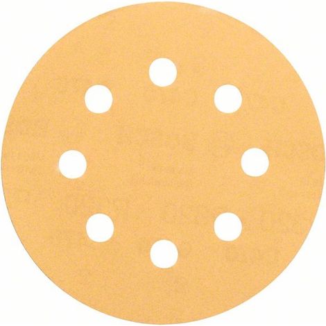 Bosch Schleifblatt C470, 115 mm, 60, 120, 240, 8 Löcher, Klett, 6er-Pack, Best for Wood and Paint (1/3)