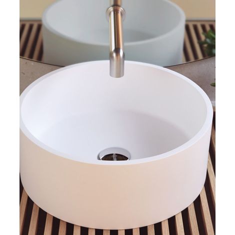 Vasque à poser ronde Lucena - Blanc Ø40 cm (1/3)