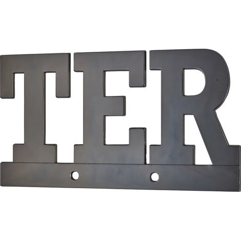 Lettere "TER" nere, altezza 75 mm, da avvitare – THIRARD (1/5)