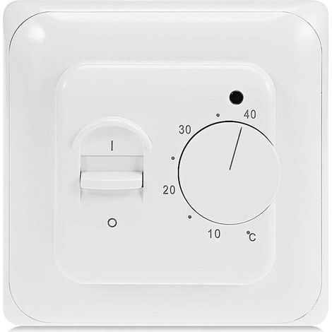 Manuel Thermostat d'ambiance Chauffage au Sol Electrique avec sonde AC 220V 16A, Régulateur de Thermostat Plancher Chauffant Mécanique (1/5)