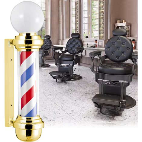 Lampada a LED da soffitto a colonna per barbiere, insegna pubblicitaria per salone di bellezza, 81,5 cm (1/2)