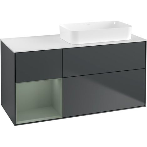 Villeroy & Boch F681GMHG Meuble sous-lavabo Finion F68 (1/2)