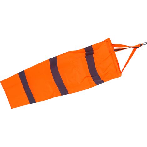 Manchon à vent extérieur 30" en polyester avec bande réfléchissante pour mesurer la direction du vent (1/5)