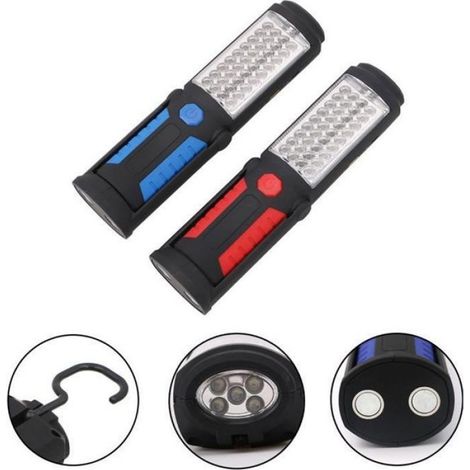 Lampe travail USB rechargeable 36+5 LEDs, lampe de poche d'urgence magnétique pour dépannage et atelier (1/4)