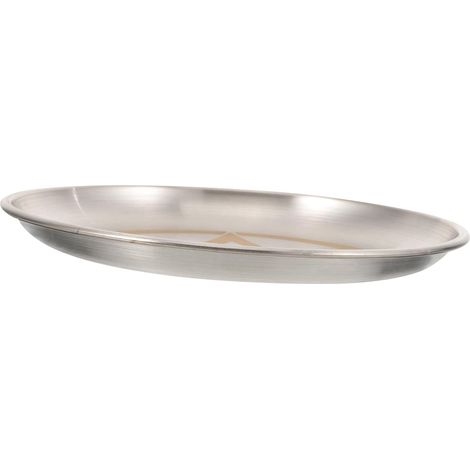 Plateau Décoratif Pentagramme 18 Cm en Fer Argenté, Bougeoir Pentacle Multifonction, Plateau Rond Porte-Bougies Rituel, pour Cérémonie Chamanique Et Rangement Bijoux (1/5)