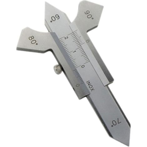 Lntyq Jauge de point de soudure, jauge d'inspection de soudure, jauge de soudure manuelle standard, outil d'inspection d'angle de soudure, 4 filets d'affichage (1/5)