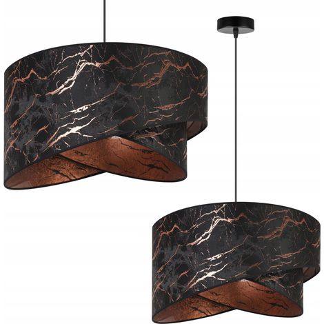 LAMPADA A SOSPENSIONE, LAMPADARIO DA SOFFITTO, PARALUME IN MARMO (1/5)