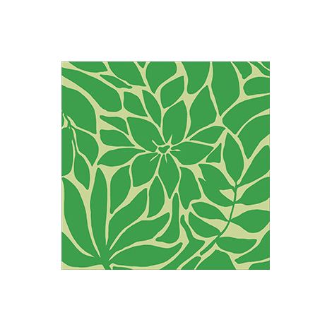 Servietten Blumenmuster grün 33 x 33 cm 20 Stück Servietten