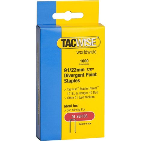 Tacwise 0288 Punti 91 Compatibile con 191EL, Duo 35 e Duo 50
