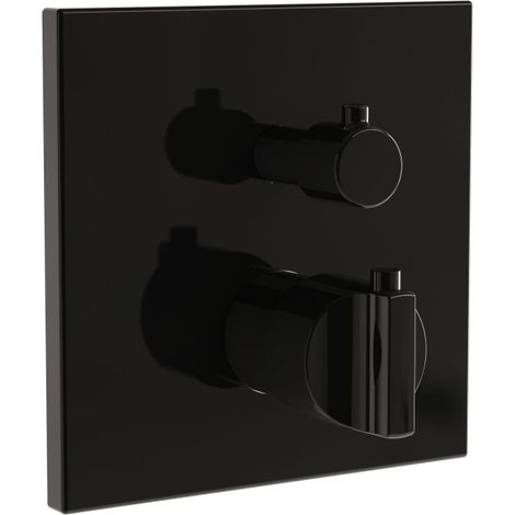 VITRA A4287439 Thermostat à deux poignées pour baignoire/bronze. Convient