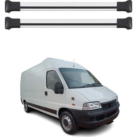 OMAC Aluminium Dachträger Querträger für Fiat Ducato 2006-2026 – Max. 75 kg – 2 Stangen Silber (1/5)