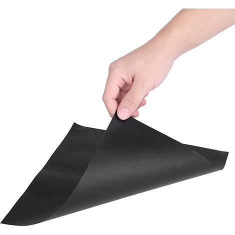 Lot de 4 protections antiadhésives pour brûleurs de cuisinière à gaz (noir) (1/5)