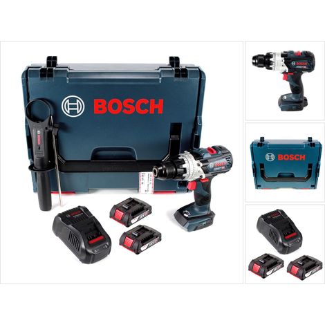 Perceuse-visseuse à percussion sans fil Bosch GSB 18V-85 C 18 V 85 Nm 1/2" sans balais + 2 batteries 2,0 Ah + chargeur + L-Boxx (1/5)