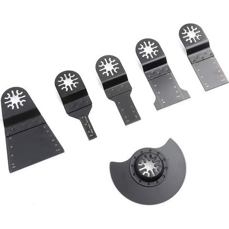 Set di 6 lame per sega multiutensile per seghe oscillanti. Da utilizzare con (1/5)