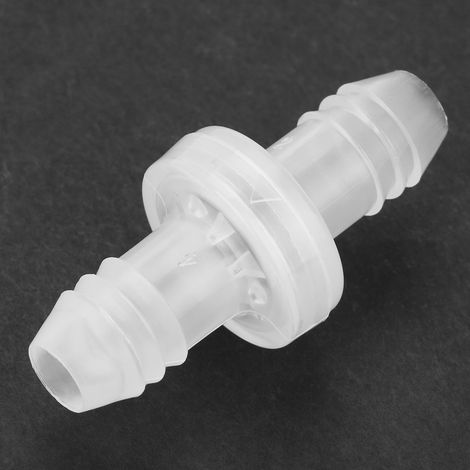 Clapet anti-retour unidirectionnel en ligne 3/8" 10 mm pour carburant, gaz, liquides et air (boîtier PP/joint VITON) (1/5)