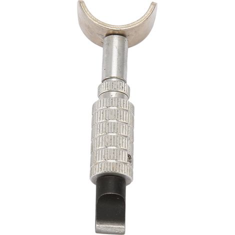 Couteau rotatif réglable en cuir, lame flexible ultra-tranchante en métal, manche en U pour sculpture et travaux de bricolage, outil de précision (1/5)