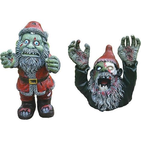 Lustige Halloween-Horror-Statue aus Kunstharz für Garten und Hof (1/5)