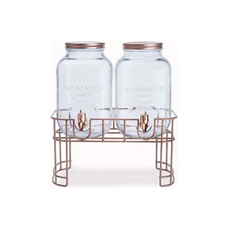 Fontaine double avec support cuivre - Cosy&Trendy (1/3)
