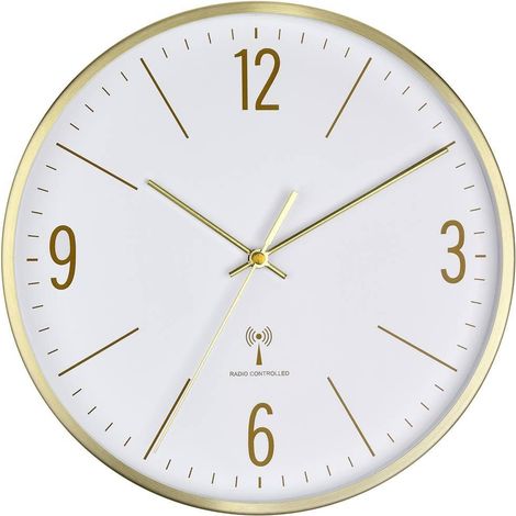 TFA Dostmann 60.3534.55 Reloj de pared dorado 30 cm