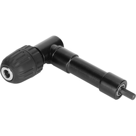 Adaptateur de perçage à angle droit 90 degrés, rallonge de mandrin, outils noirs (1/5)