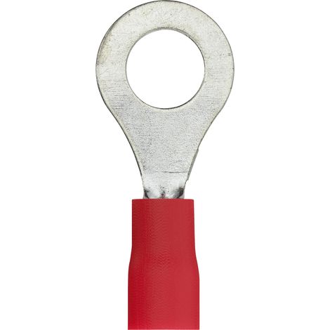 DEBFLEX - COSSE A OEILLET PRE-ISOLE Ø 6 MM ROUGE SACHET DE 10 - 711015